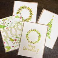 watercolor christmas cards